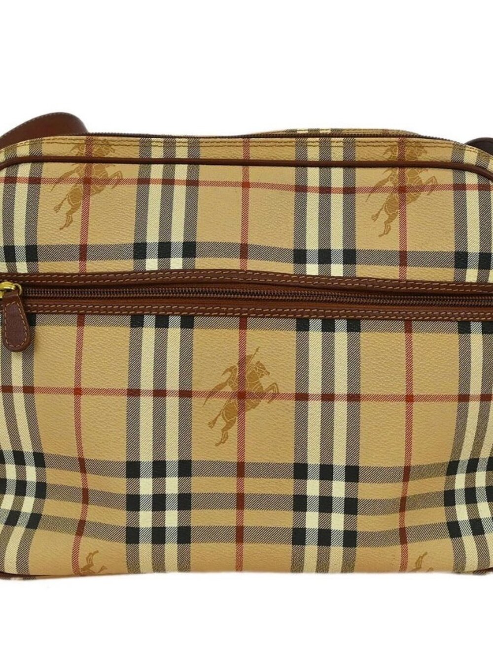 Burberry Beige Brown House Check Shoulder Bag 155217